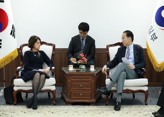 권영세 통일부 장관, 유엔 정무평화구축국 사무차장 접견