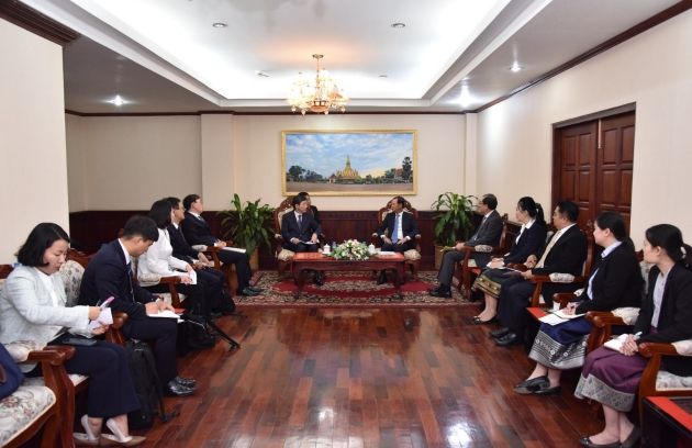 라오스 외교부 차관 예방