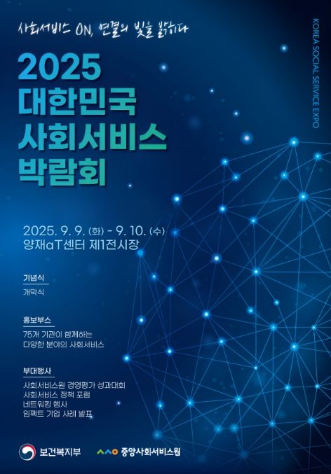 '2025 대한민국 사회서비스 박람회' 포스터