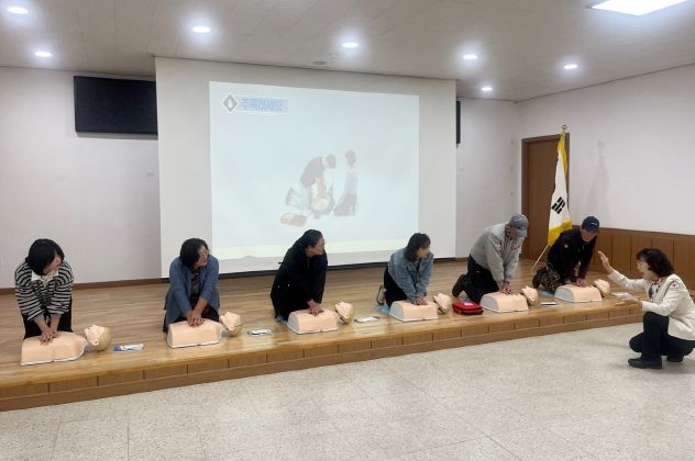 옹진군, 대청면 주민 대상 응급처치 교육 실시