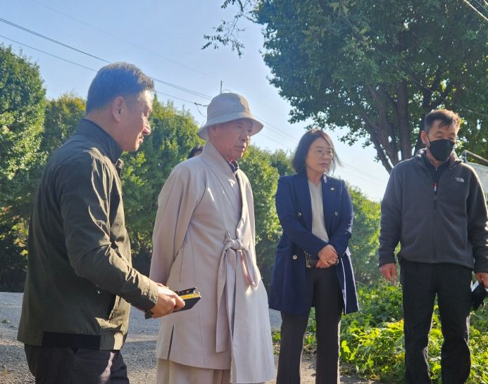 가좌동 빌라 위협하는 대형 나무 현장 점검