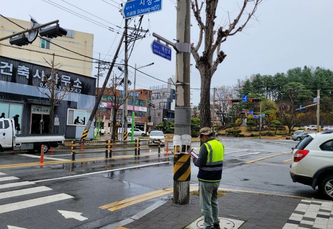 주소정보시설물 일제정비 완료 노후·훼손 시설물 2,202개소 개선