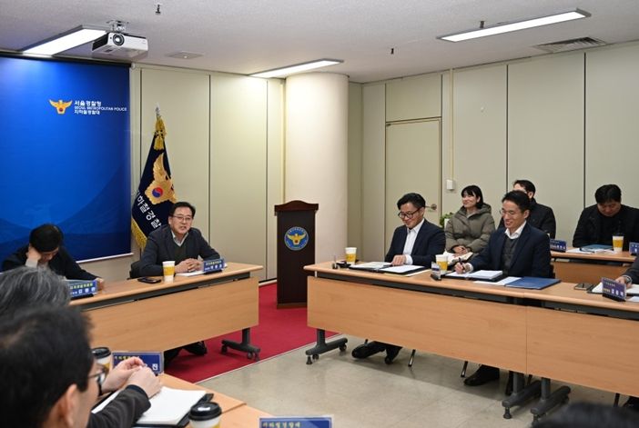 지하철경찰대 치안 상황 점검 (2월 10일 지하철경찰대 본부)