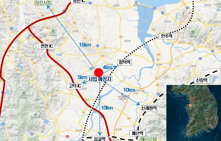 사업 예정 대상지 위치도