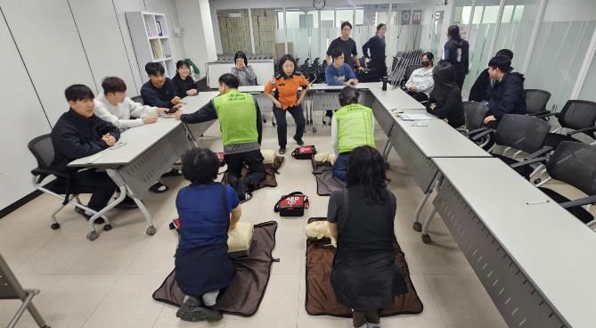 시흥도시공사, 시민접점시설 심폐소생술 및 응급 처치 안전교육 실시